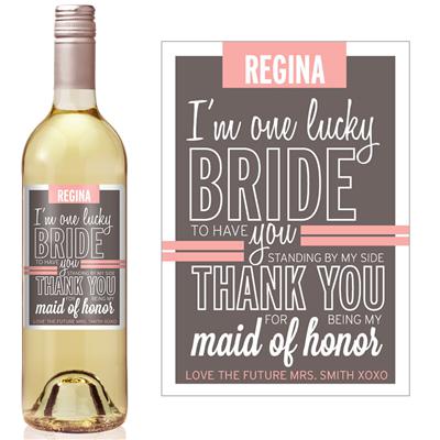 Lucky Bride Wine Label