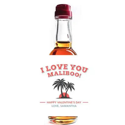 Maliboo Mini Liquor Label