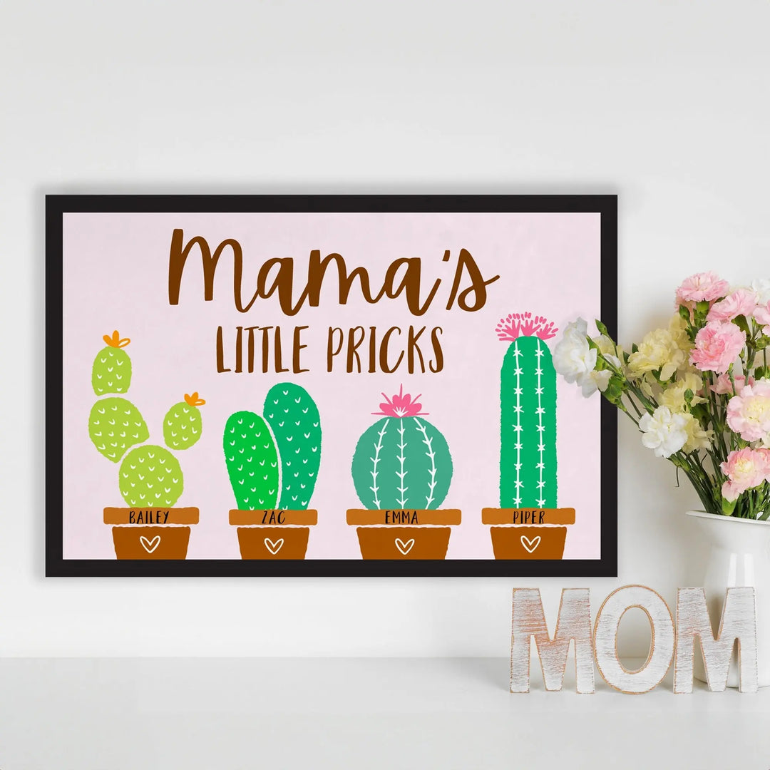 Mama's Pricks Cactus Wall Decor iCustomLabel