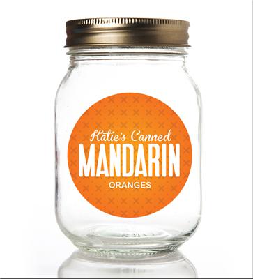 Mandarin Oranges Canning Labels