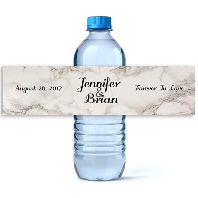 Marble Water Bottle Labels