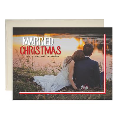 Married Holiday Cards