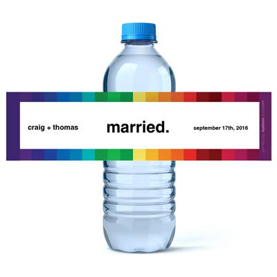 Married Water Bottle Labels