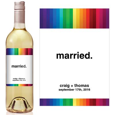 Married Wine Label