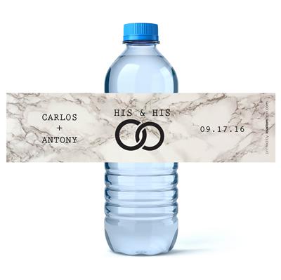Mens Rings Water Bottle Labels