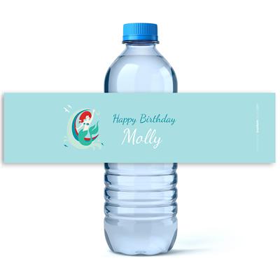 Mermaid Water Bottle Labels
