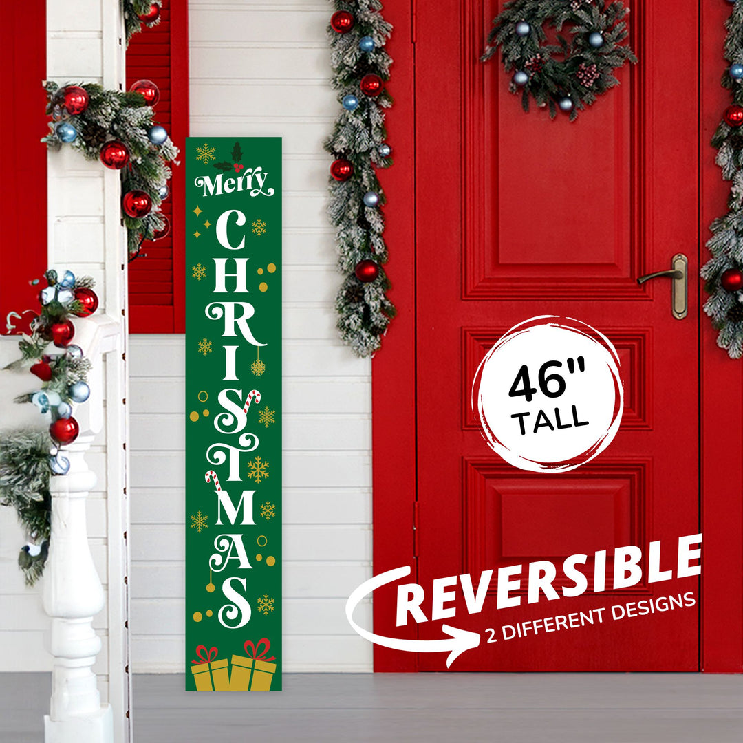 Merry Christmas Porch Leaner Welcome Sign