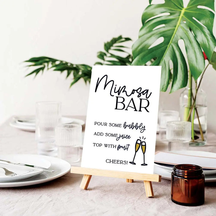 Mimosa Bar Wedding Bar Sign