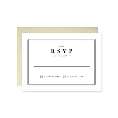 Modern Traditional Wedding RSVP