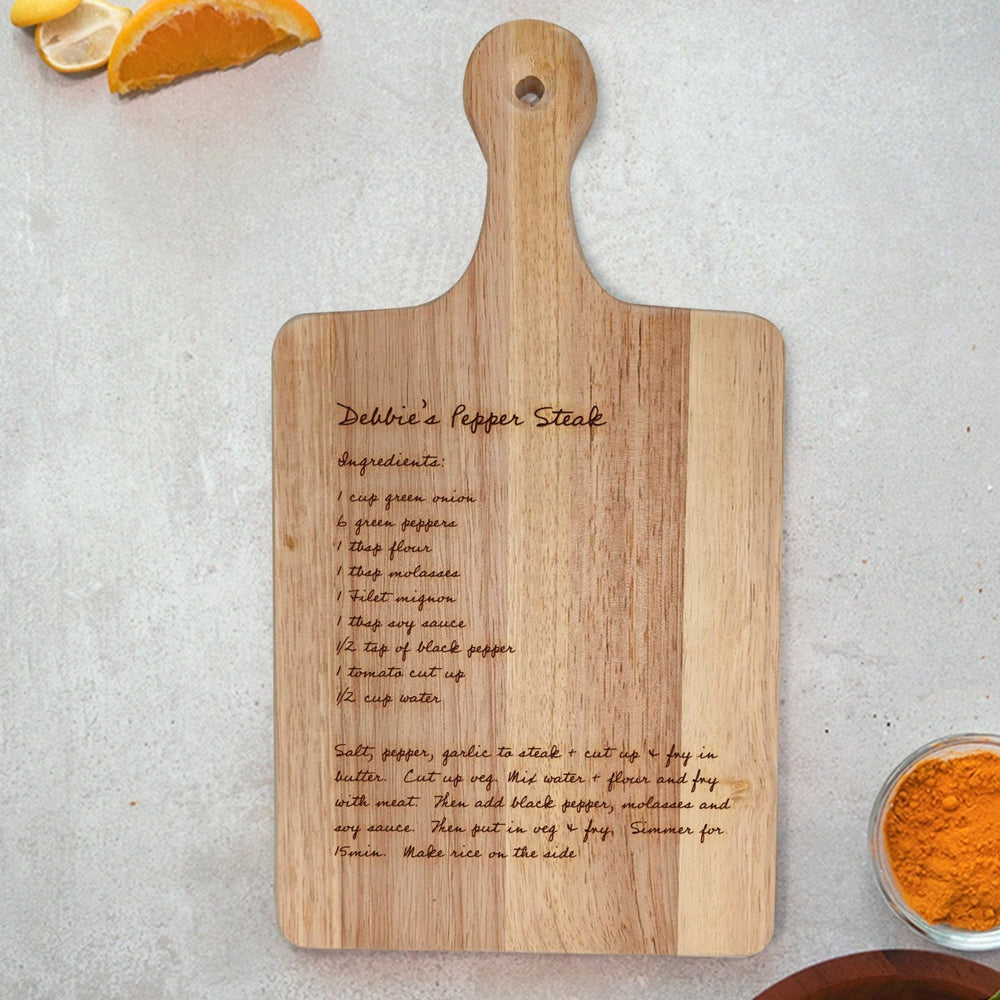 Mothers Day Gift Recipe Cutting Board