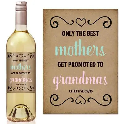 Mothers Promoted Wine Label