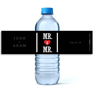 Mr Mr Water Bottle Labels
