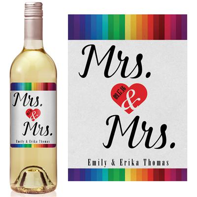 Mrs Mrs Wine Label