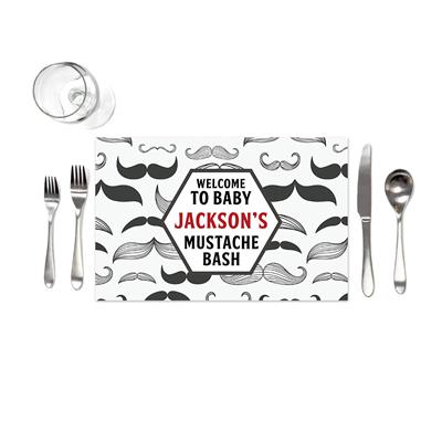 Mustache Bash Baby Shower Placemats
