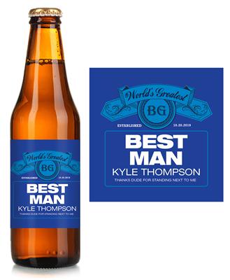 New Bud Light Best Man Beer Label