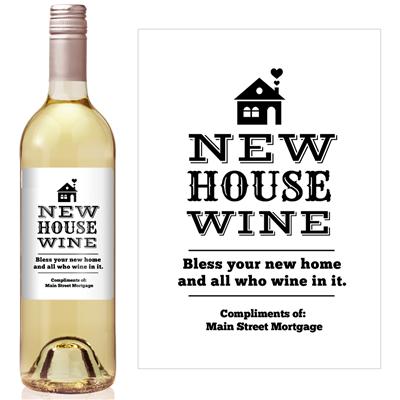 New House Mortgage Broker Wine Label