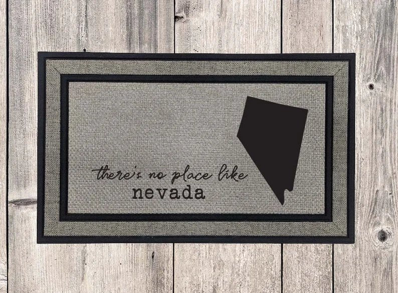 No Place Like Nevada Door Mat