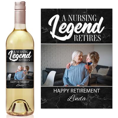 Nursing Legend Retirement Wine Label