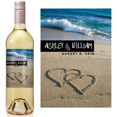 Ocean Hearts Wine Label