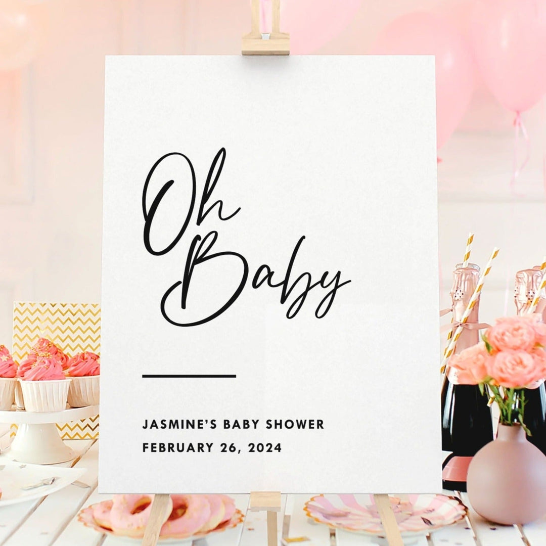 Baby Shower Card, Oh Baby
