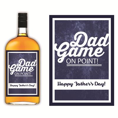 On Point Father's Day Liquor Label