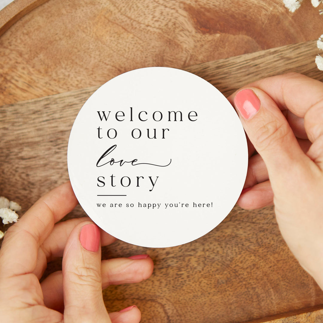 Our Love Story Wedding Coasters