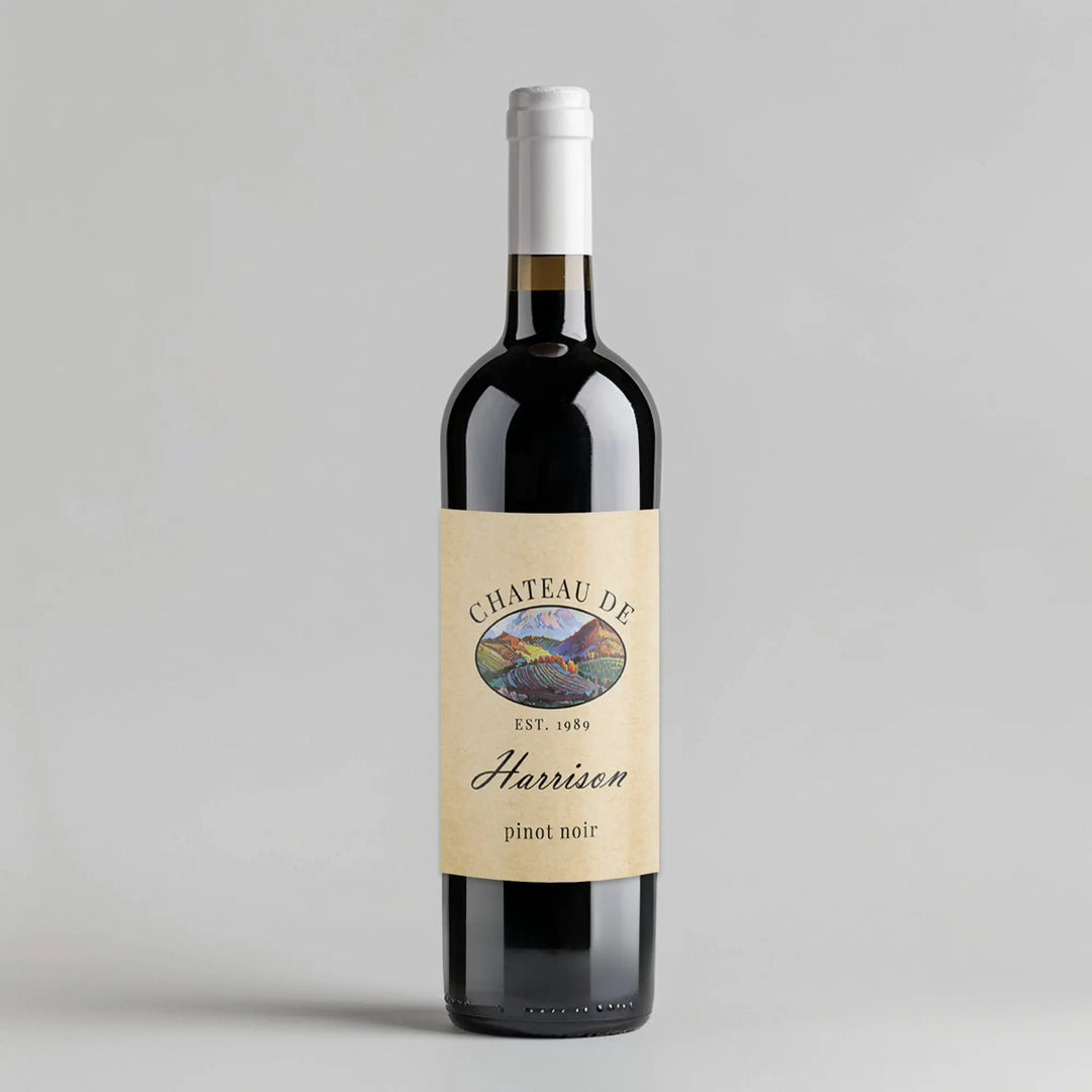 Painted Vineyard Wine Label iCustomLabel