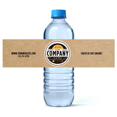 Paper Business Water Bottle Labels