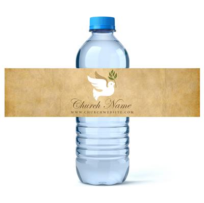 Paper Church Water Bottle Labels