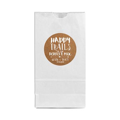 Paper Happy Trails Favor Labels