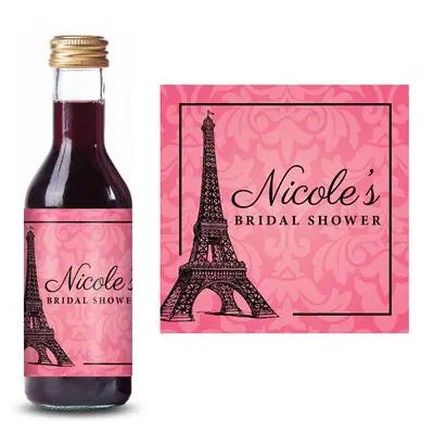 Paris Mini Wine Label