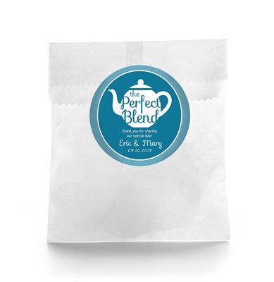 Perfect Blend Tea Wedding Favor Labels