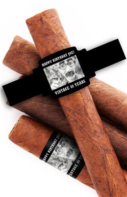 Photo Birthday Cigar Bands