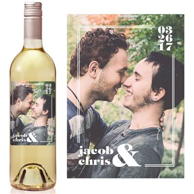 Photo Frame Wine Label