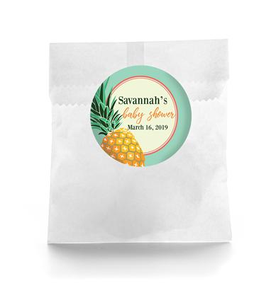 Pineapple Baby Shower Favor Labels