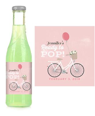 Pink Bicycle Ready to Pop Soda Label