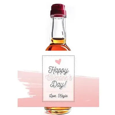 Pink Valentine Mini Liquor Label