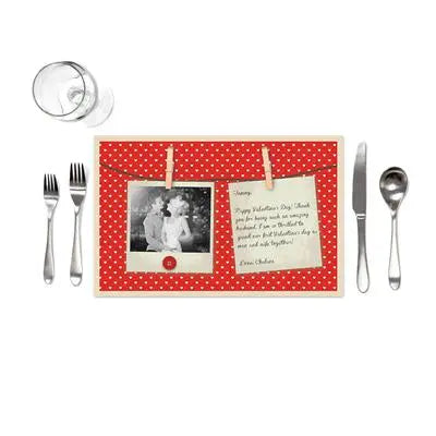 Polaroid Valentine Placemats