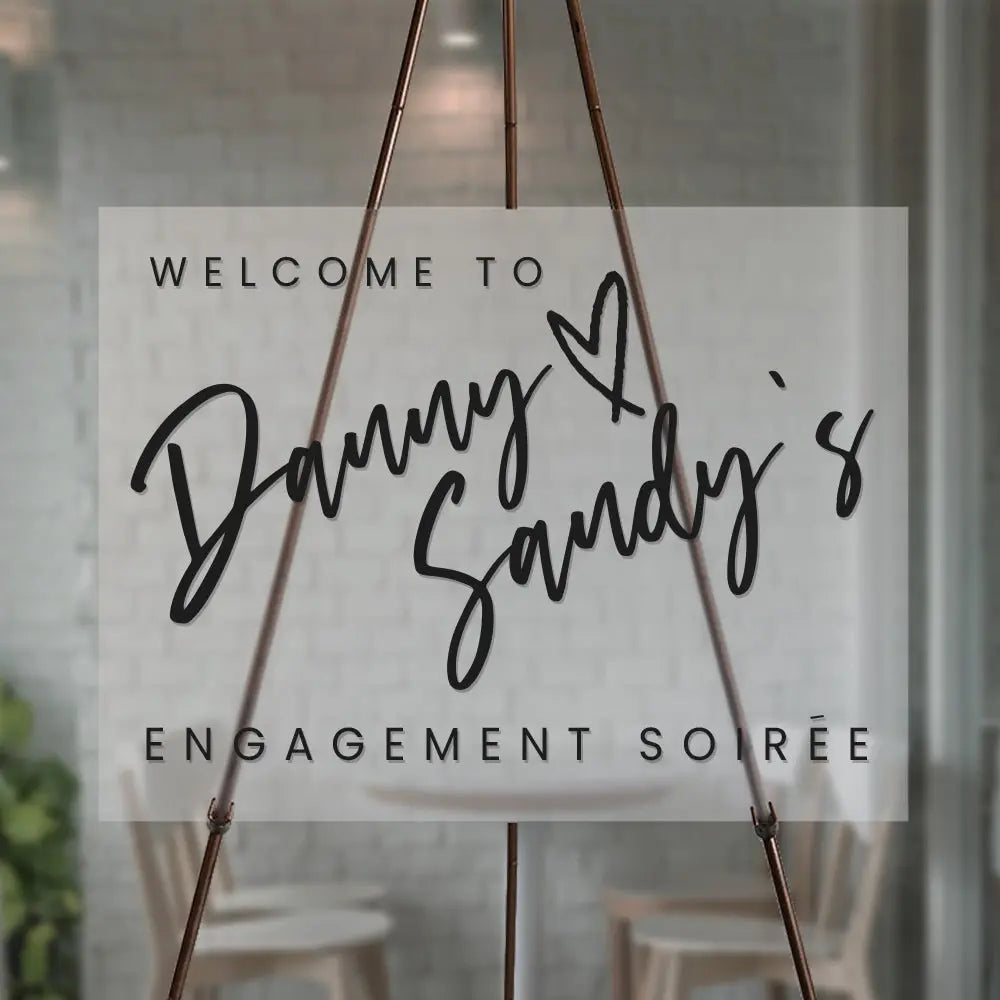 Poppins Engagement Welcome Sign