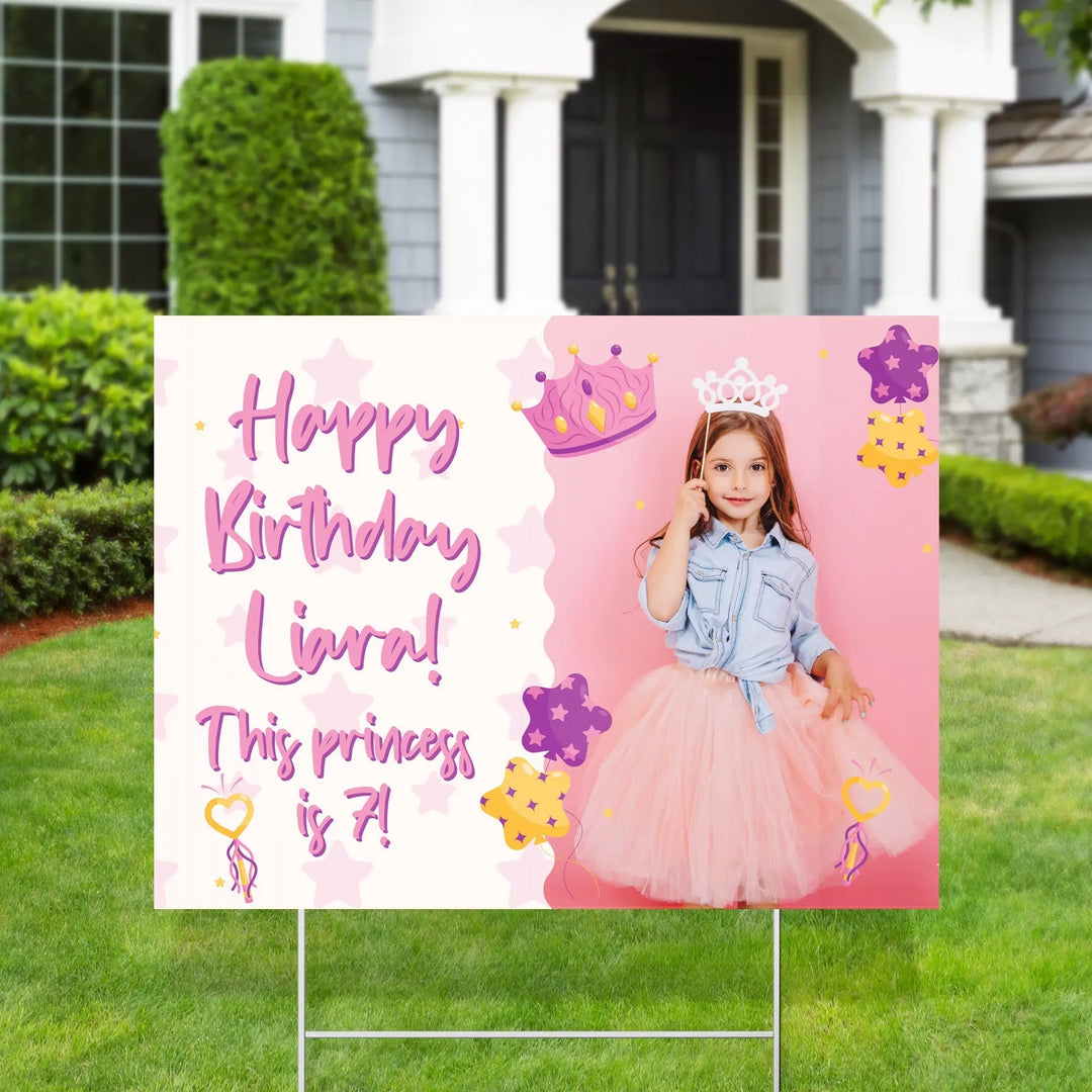 Princess Birthday Yard Signs - iCustomLabel