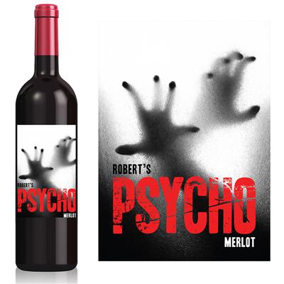 Psycho Wine Label