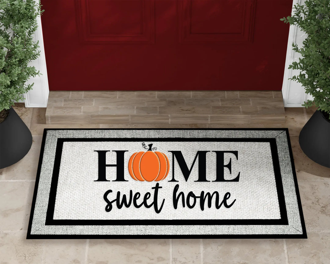 Pumpkin Home Sweet Home Doormat iCustomLabel