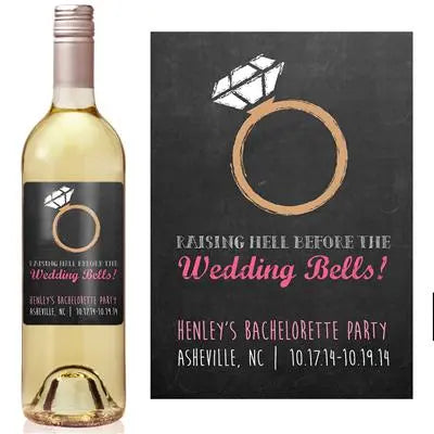 Raise Hell Bachelorette Wine Label