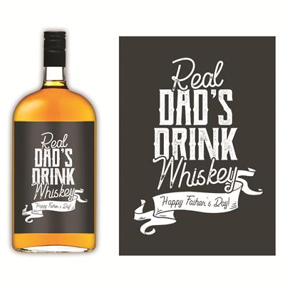 Real Dad Liquor Label