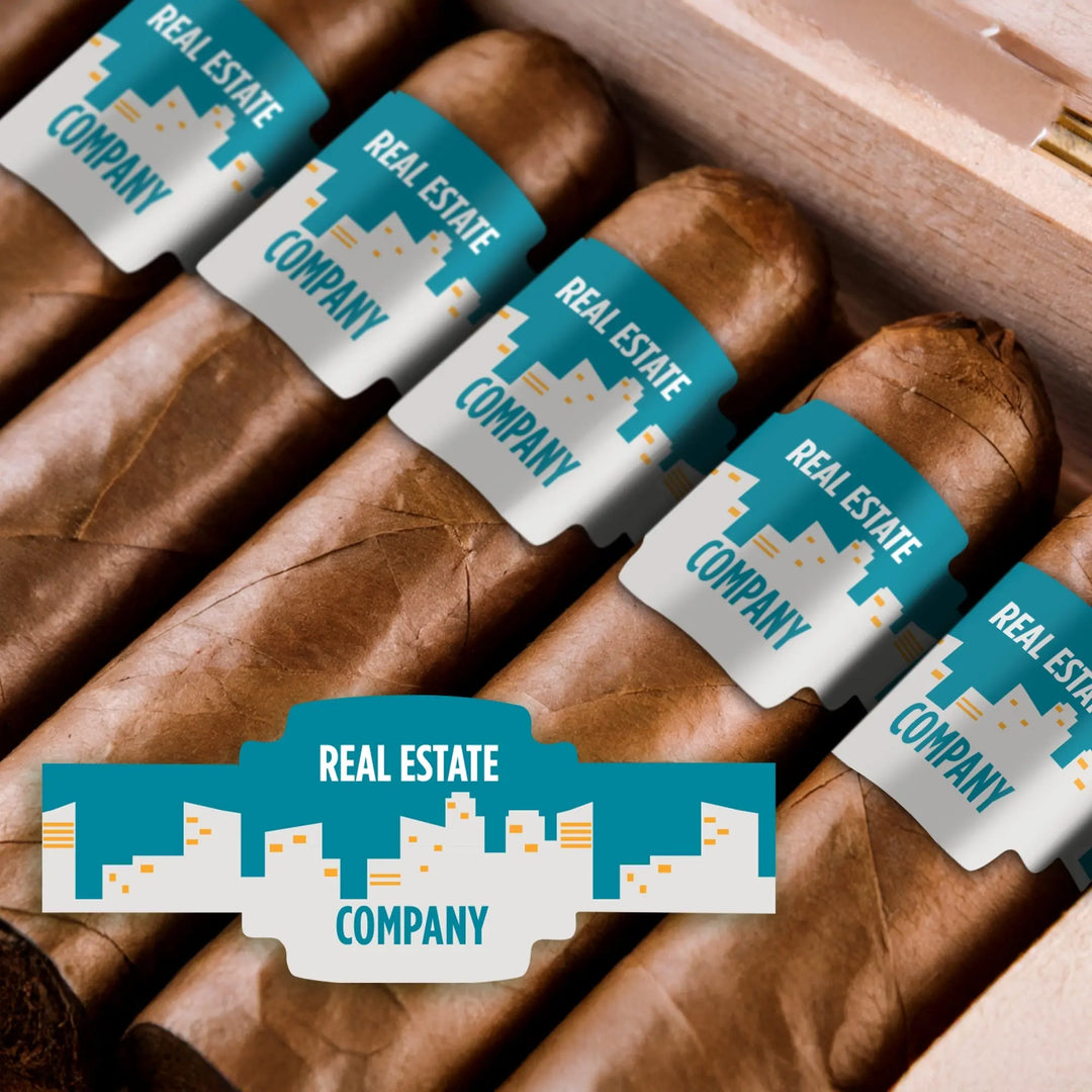 Real Estate Buildings Business Cigar Bands - iCustomLabel