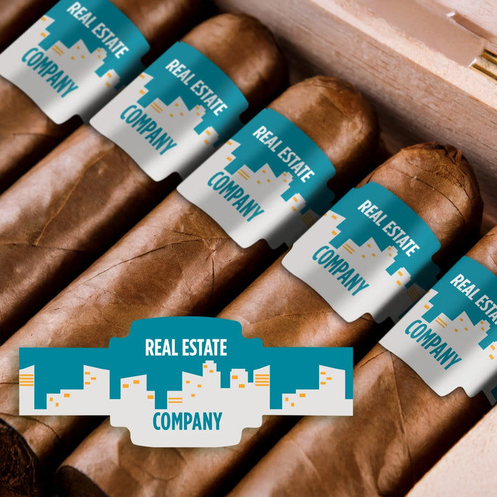 Real Estate Buildings Business Cigar Bands - iCustomLabel