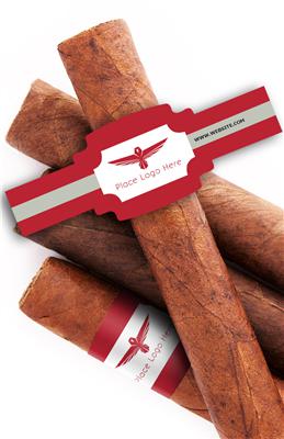 Red Eagle Logo Business Cigar Bands