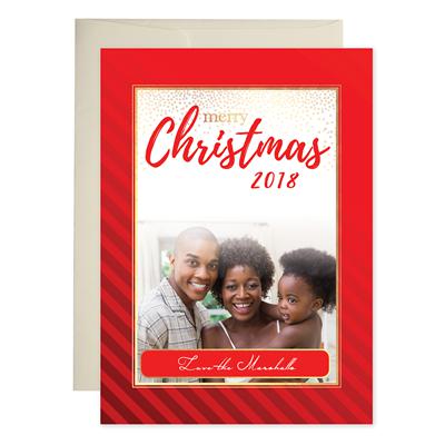 Red Sparkle Holiday Cards