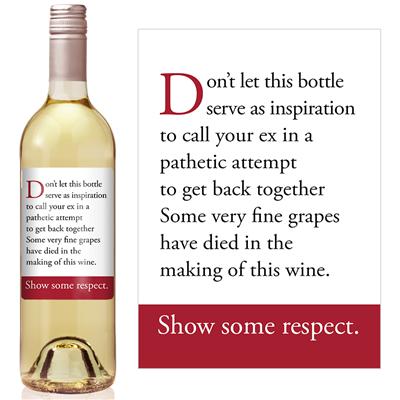 Respect The Grapes Wine Label