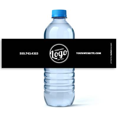Retro Business Water Bottle Labels